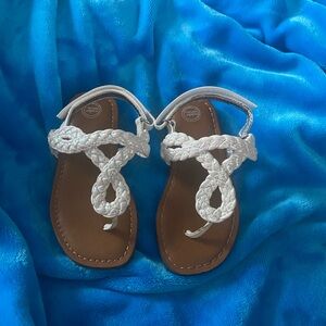 Little Girl’s Sandals | Nwot | 8 Toddler | Iridescent White | New